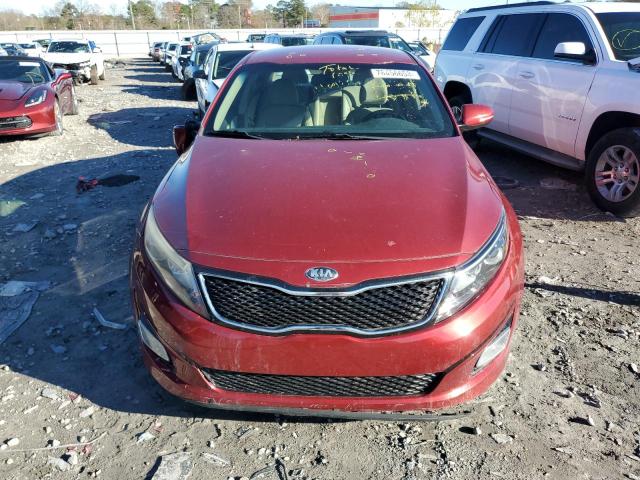 5XXGN4A79EG314397 - 2014 KIA OPTIMA EX RED photo 5