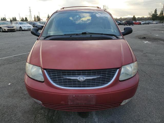 2C8GP64L23R362440 - 2003 CHRYSLER TOWN & COU LIMITED RED photo 5