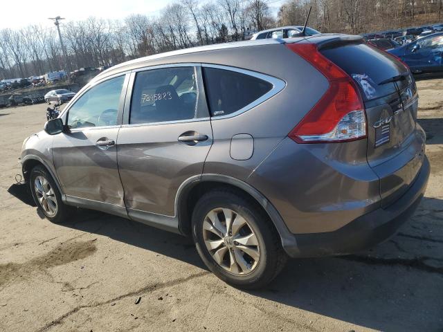 5J6RM4H7XCL030348 - 2012 HONDA CR-V EXL BROWN photo 2