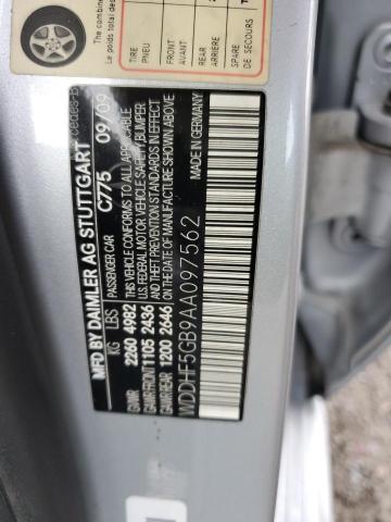 WDDHF5GB9AA097562 - 2010 MERCEDES-BENZ E 350 SILVER photo 12