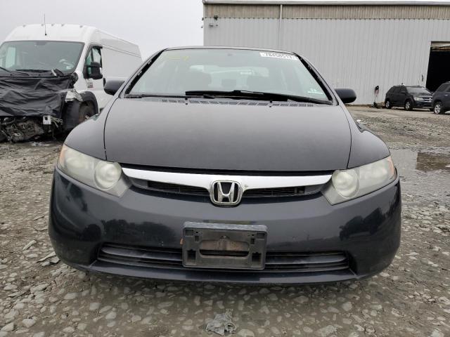 1HGFA16578L044041 - 2008 HONDA CIVIC LX BLACK photo 5