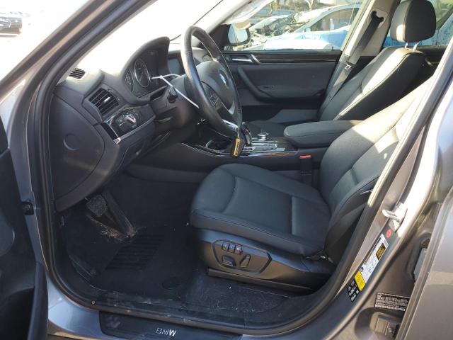 5UXWX9C54H0T07389 - 2017 BMW X3 SDRIVE2 XDRIVE28I Մոխրագույն լուսանկար 7