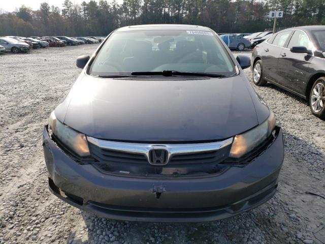 19XFB2F8XCE025190 - 2012 HONDA CIVIC EX GRAY photo 5