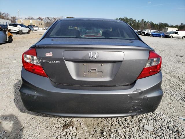 19XFB2F8XCE025190 - 2012 HONDA CIVIC EX GRAY photo 6