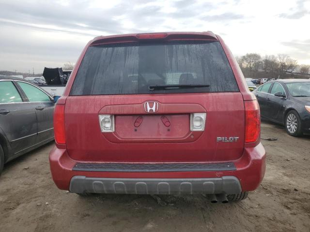 2HKYF18574H513648 - 2004 HONDA PILOT EXL BURGUNDY photo 6