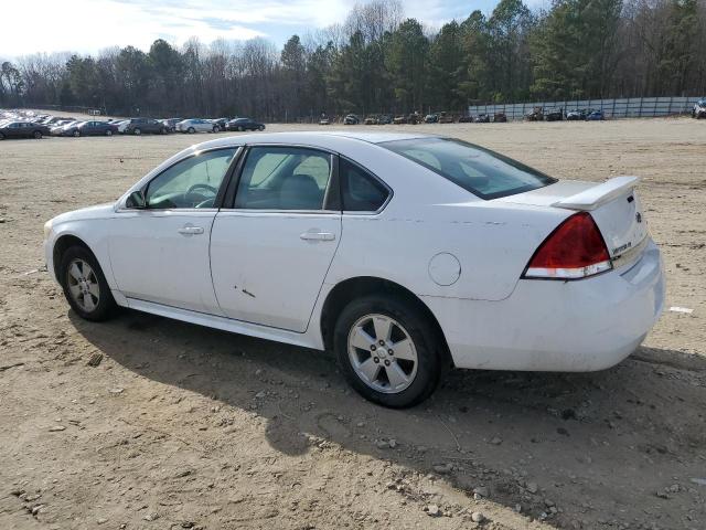 2G1WB5EKXA1163409 - 2010 CHEVROLET IMPALA LT WHITE photo 2