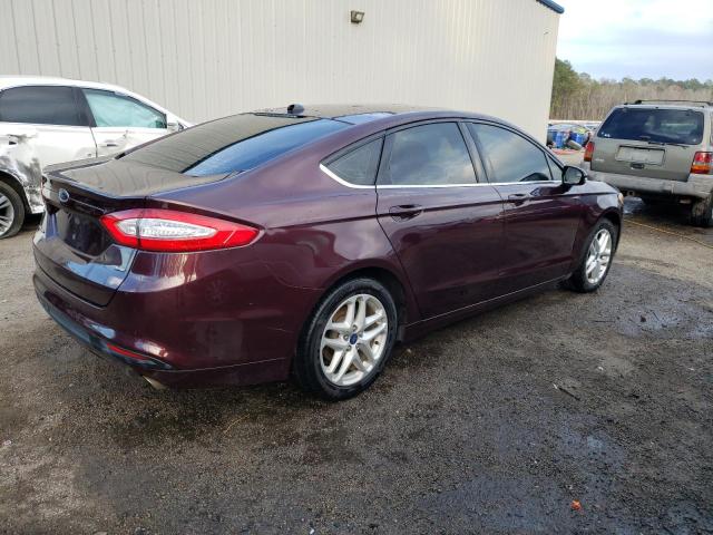 3FA6P0H75DR336536 - 2013 FORD FUSION SE BURGUNDY photo 3