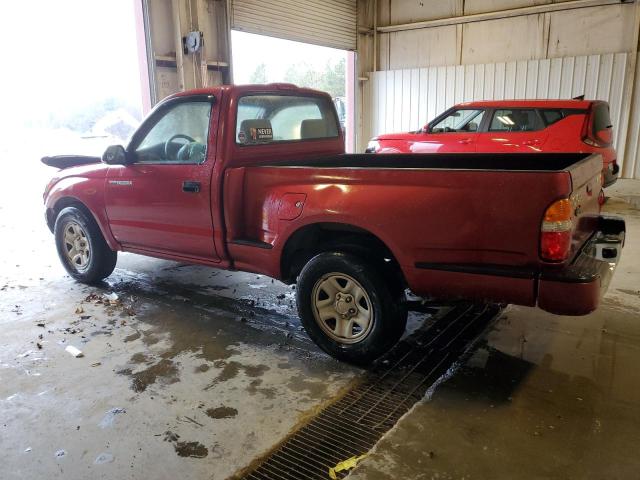 5TENL42N11Z826449 - 2001 TOYOTA TACOMA RED photo 2