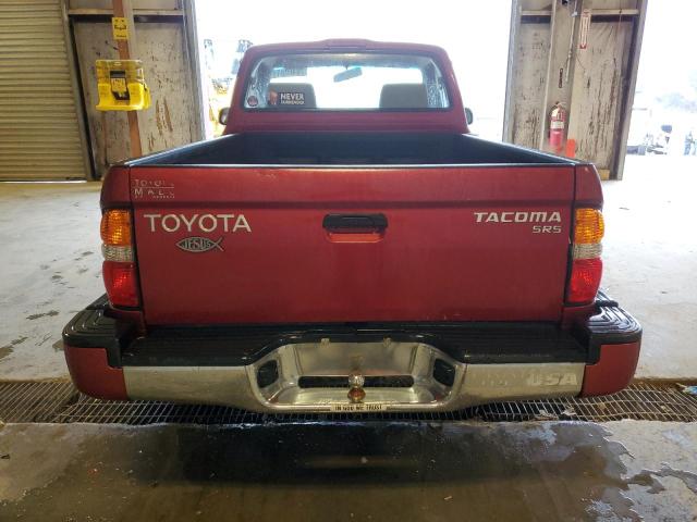 5TENL42N11Z826449 - 2001 TOYOTA TACOMA RED photo 6