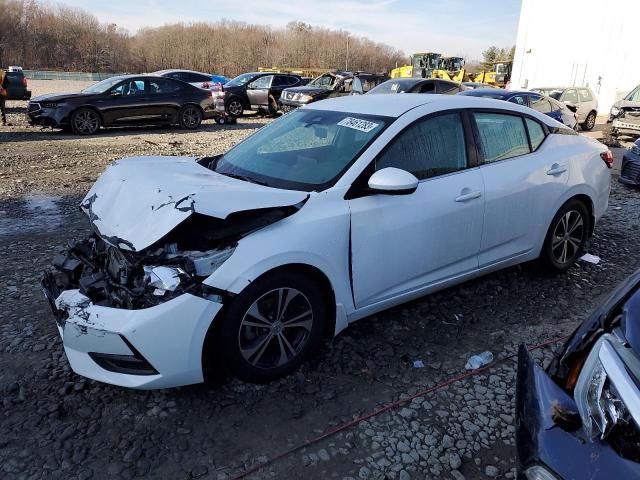 3N1AB8CV9LY213868 - 2020 NISSAN SENTRA SV WHITE photo 1