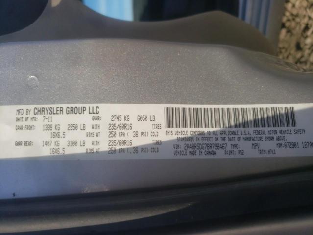 2A4RR5DG7BR798467 - 2011 CHRYSLER TOWN & COU TOURING SILVER photo 13