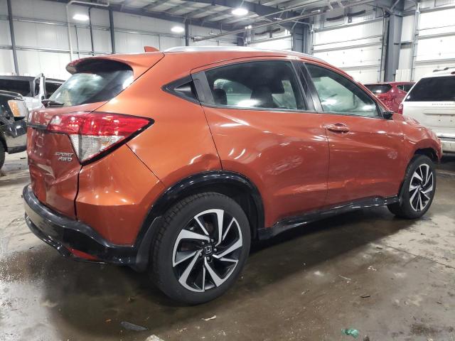 3CZRU6H11KG701229 - 2019 HONDA HR-V SPORT ORANGE photo 3