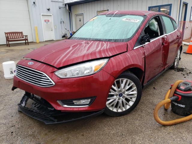 1FADP3N2XFL205072 - 2015 FORD FOCUS TITANIUM MAROON photo 1