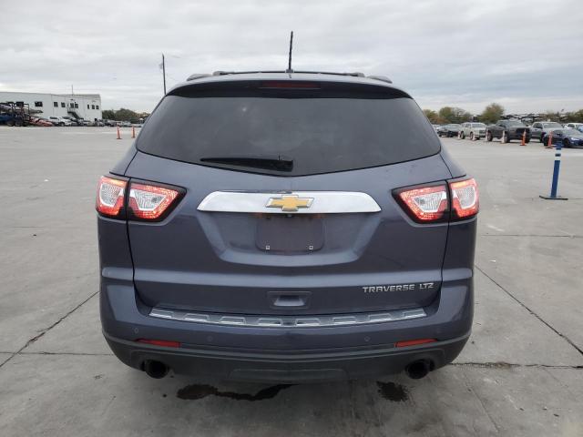 1GNKRJKD4EJ224238 - 2014 CHEVROLET TRAVERSE LTZ BLUE photo 6