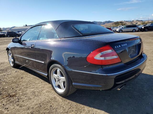 WDBTK75G14T022839 - 2004 MERCEDES-BENZ CLK 500 BLUE photo 2