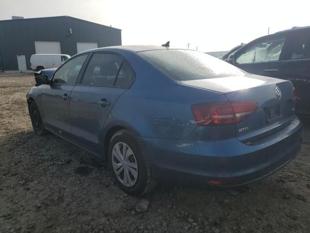 3VW267AJ9GM363313 - 2016 VOLKSWAGEN JETTA S BLUE photo 2