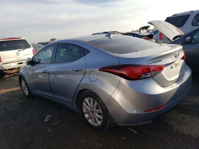 5NPDH4AE2FH602387 - 2015 HYUNDAI ELANTRA SE GRAY photo 2