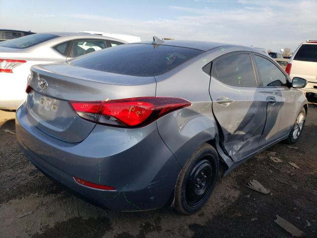 5NPDH4AE2FH602387 - 2015 HYUNDAI ELANTRA SE GRAY photo 3