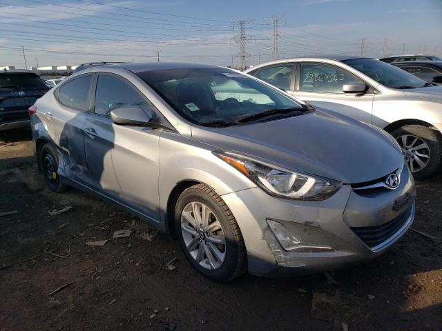 5NPDH4AE2FH602387 - 2015 HYUNDAI ELANTRA SE GRAY photo 4