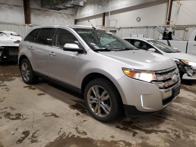 2FMDK4KC6DBC26697 - 2013 FORD EDGE LIMITED SILVER photo 4