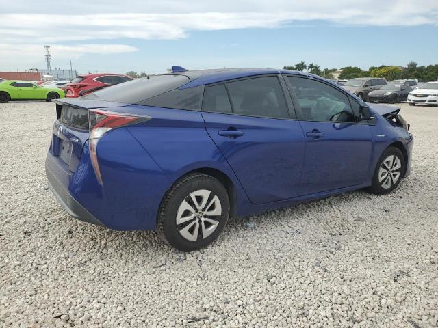 JTDKARFU9G3520615 - 2016 TOYOTA PRIUS BLUE photo 3