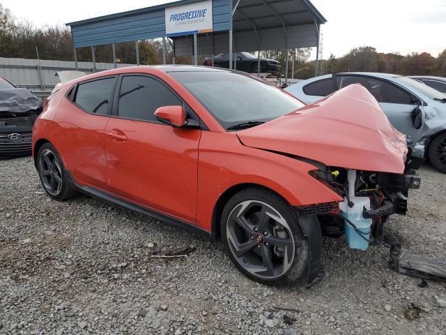 KMHTH6ABXKU013547 - 2019 HYUNDAI VELOSTER TURBO RED photo 4