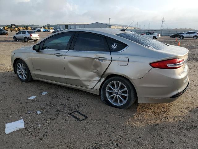 3FA6P0LU6HR386820 - 2017 FORD FUSION SE HYBRID TAN photo 2