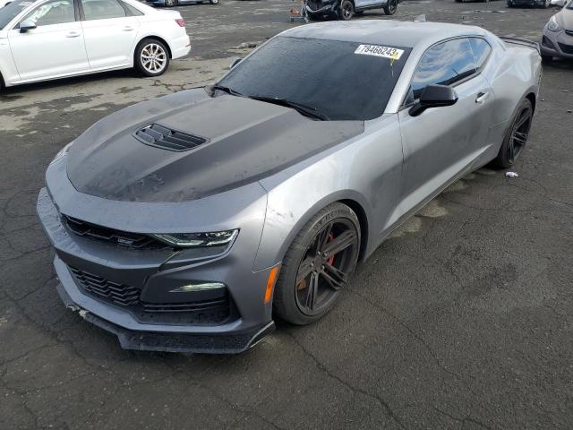 1G1FE1R71K0144458 - 2019 CHEVROLET CAMARO SS GRAY photo 1