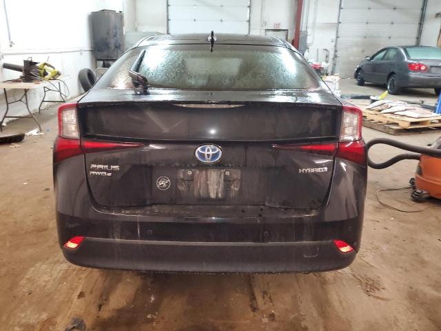 JTDL9RFU2K3005736 - 2019 TOYOTA PRIUS BLACK photo 6