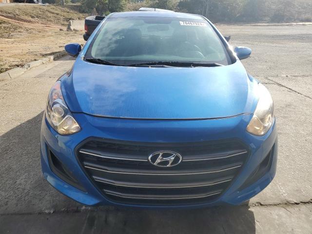 KMHD35LH1HU376178 - 2017 HYUNDAI ELANTRA GT BLUE photo 5