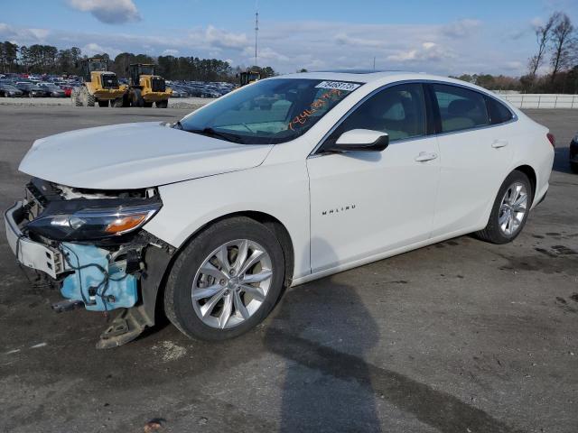 1G1ZD5ST1KF192232 - 2019 CHEVROLET MALIBU LT WHITE photo 1