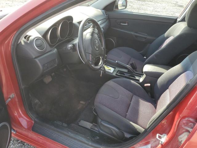 JM1BK143551299838 - 2005 MAZDA 3 HATCHBACK RED photo 7