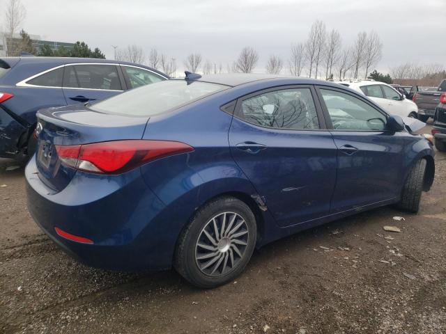 5NPDH4AE9GH727517 - 2016 HYUNDAI ELANTRA SE BLUE photo 3