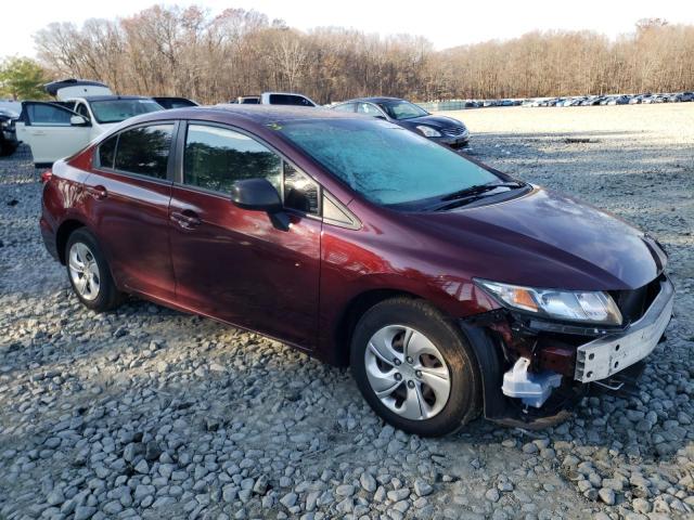 19XFB2F57FE701458 - 2015 HONDA CIVIC LX BURGUNDY photo 4