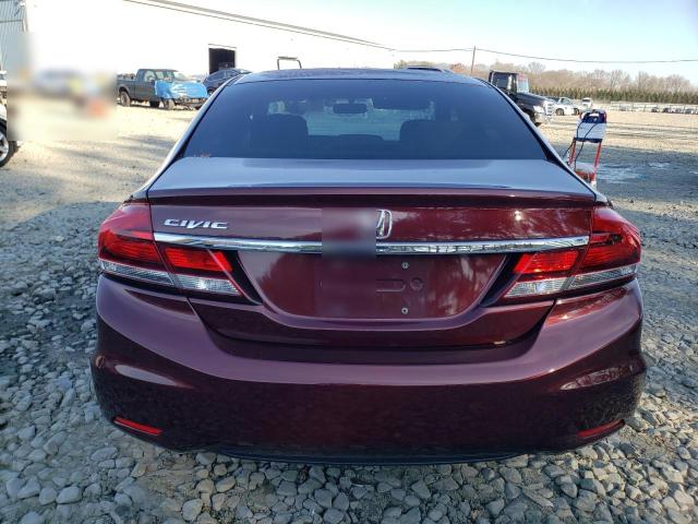 19XFB2F57FE701458 - 2015 HONDA CIVIC LX BURGUNDY photo 6