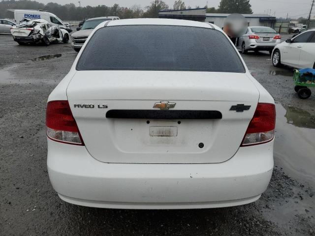 KL1TD52605B322561 - 2005 CHEVROLET AVEO BASE WHITE photo 6