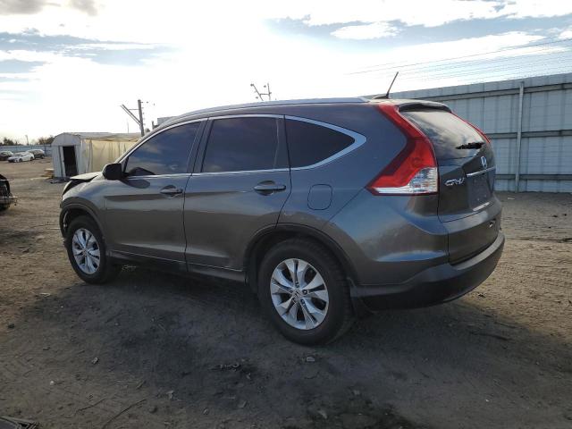 2HKRM4H74EH606450 - 2014 HONDA CR-V EXL GRAY photo 2