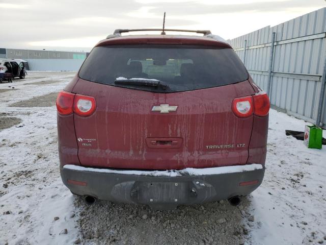 1GNLVHED6AJ204846 - 2010 CHEVROLET TRAVERSE LTZ RED photo 6