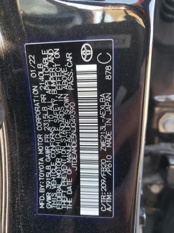 JTDEAMDE5NJ049390 - 2022 TOYOTA COROLLA LE 黑色 照片 13