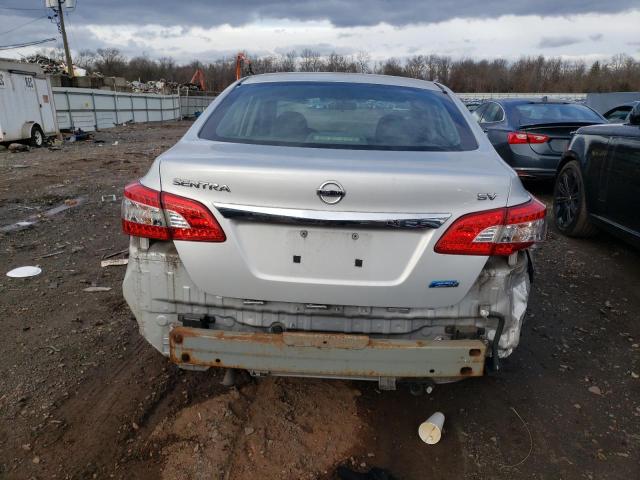 3N1AB7AP8EL676602 - 2014 NISSAN SENTRA S SILVER photo 6