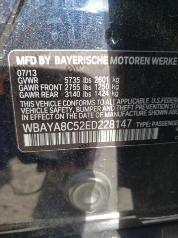 WBAYA8C52ED228147 - 2014 BMW 750 I BLUE photo 12