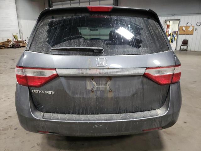 5FNRL5H29BB048084 - 2011 HONDA ODYSSEY LX GRAY photo 6