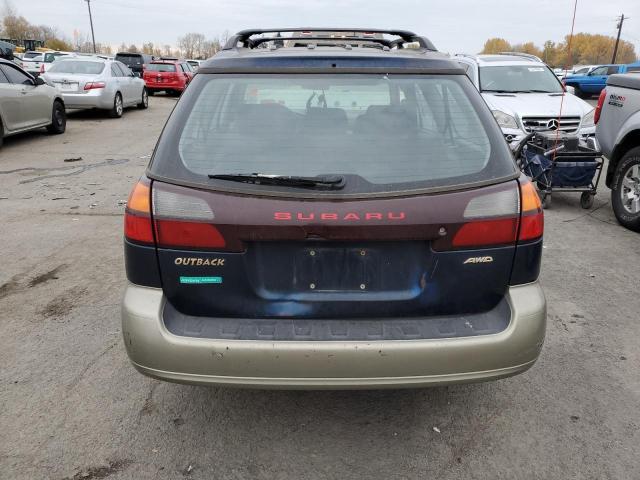 4S3BH6658Y7616636 - 2000 SUBARU LEGACY OUTBACK BLUE photo 6