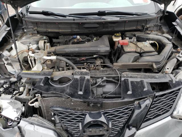 KNMAT2MV0GP633449 - 2016 NISSAN ROGUE S GRAY photo 12