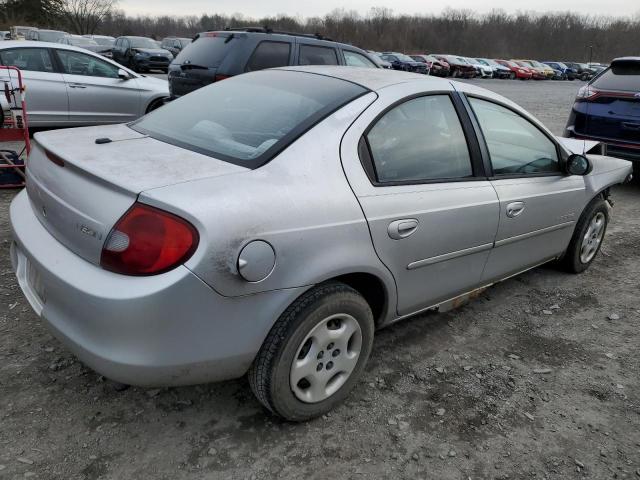 1B3ES46C9YD850904 - 2000 DODGE NEON BASE SILVER photo 3