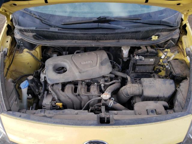 KNADM4A39G6669488 - 2016 KIA RIO LX YELLOW photo 11