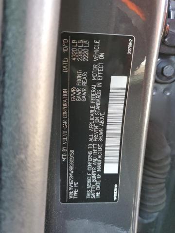 YV1672MW8B2609158 - 2011 VOLVO V50 T5 GRAY photo 12