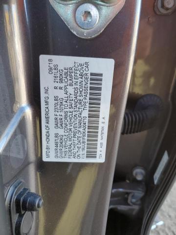 19UUB1F60KA004710 - 2019 ACURA TLX TECHNOLOGY CHARCOAL photo 12