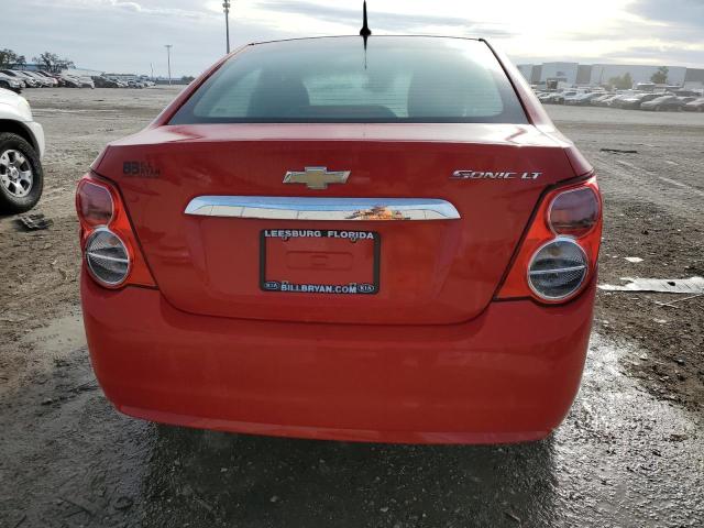 1G1JC5SH0D4223609 - 2013 CHEVROLET SONIC LT RED photo 6