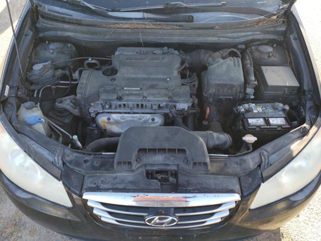 KMHDU4AD4AU879328 - 2010 HYUNDAI ELANTRA BLUE BLACK photo 11